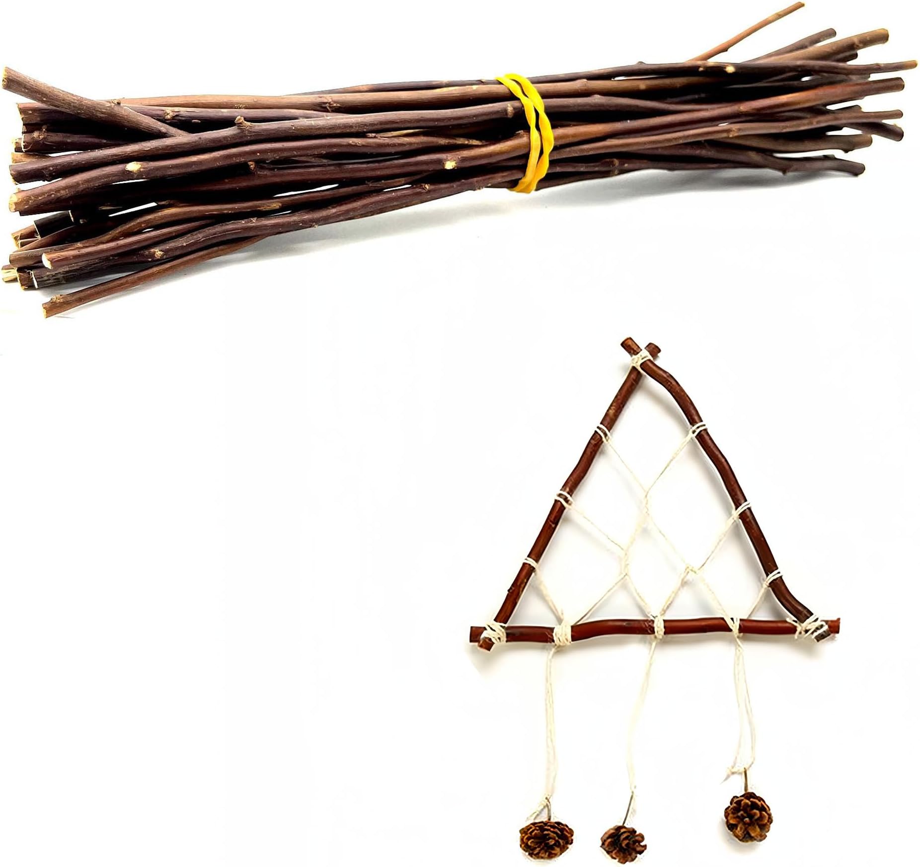 50 Natürliche Holzstäbchen Zum Basteln - Rustikale DIY Äste Für Baumdekoration & Kreativprojekte