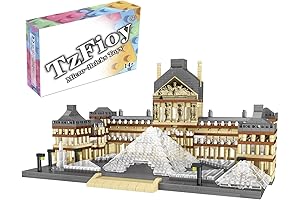 Micro Paris Louvre Museum Building Blocks Set (3377Pcs)