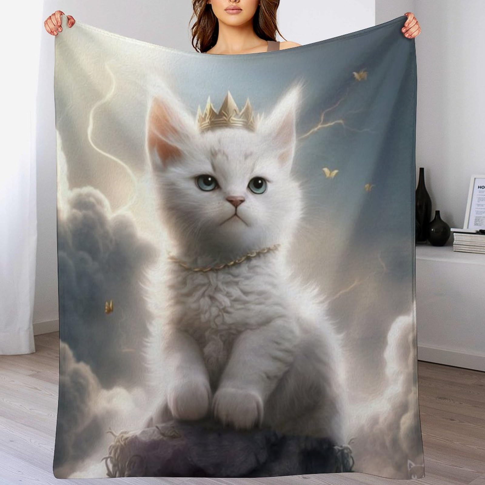 Couverture polaire chat plaid pour partager des moments de tendresse et de réconfort