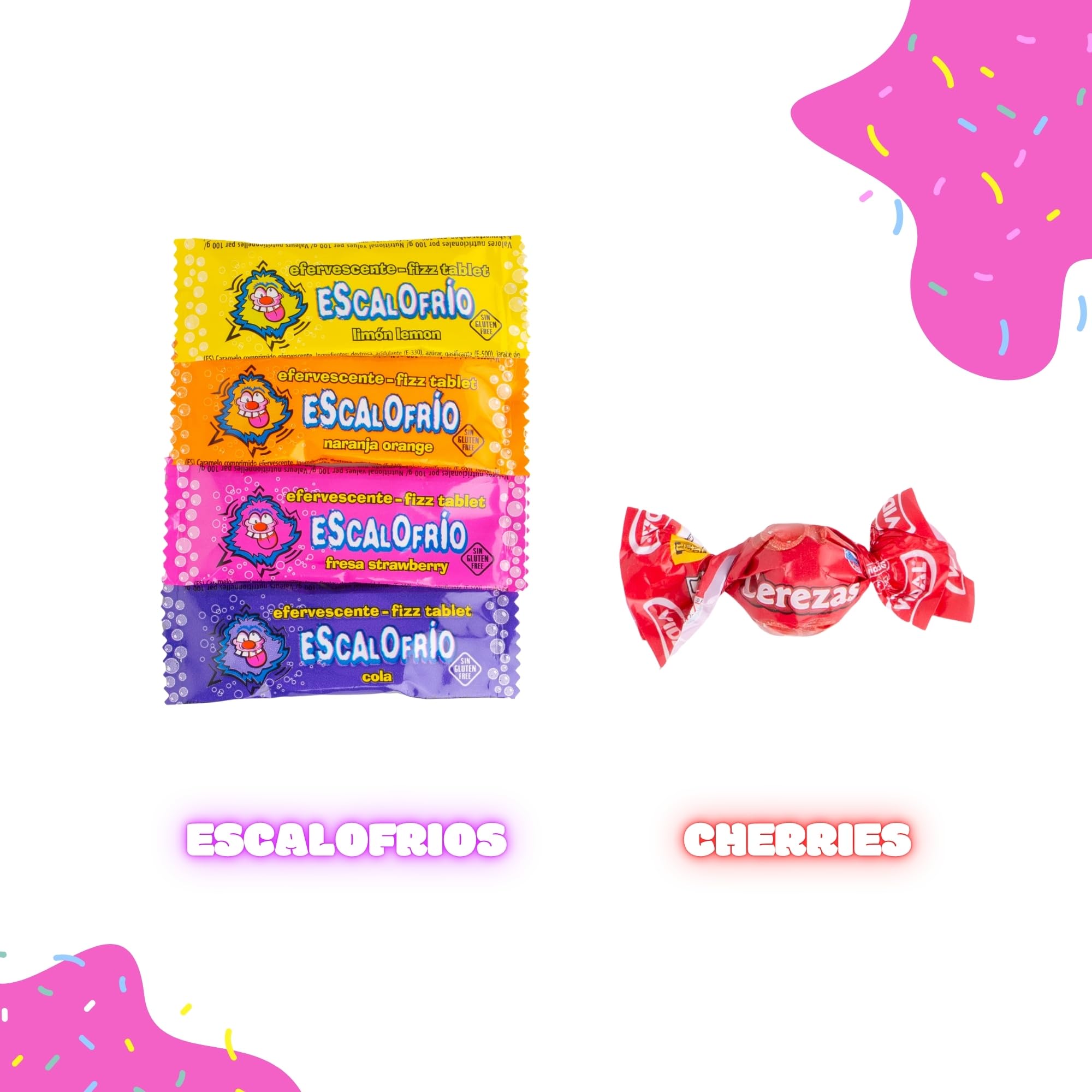 Gimura - Mega Pack 150 Bonbons et Friandises pour Pinata et Anniversaire - 10 Sachets Cadeaux Inclus - Sans Gluten - Emballés Individuellement