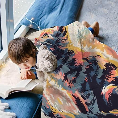 Miniatura 5 de Capybara - Manta de diseño colorido de Capybara, regalos divertidos de Capybara para niñas y niños, mantas Capybaras, felpa suave para sofá cama, 50