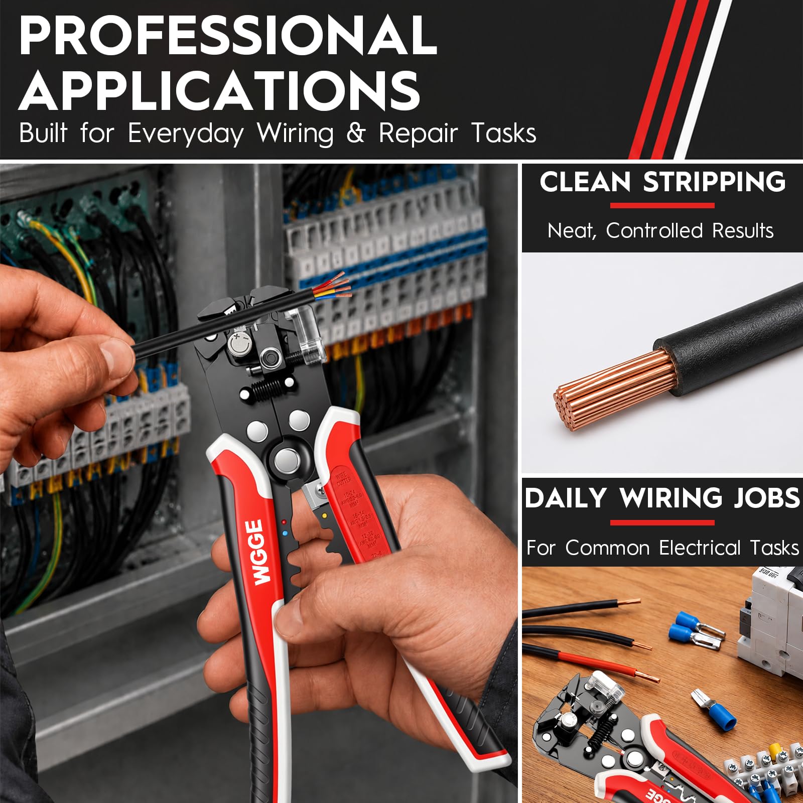 WG-014 3-in-1 Self-Adjusting Wire Stripper, Cutter and Crimper, 10-24 AWG — Amazon image 6