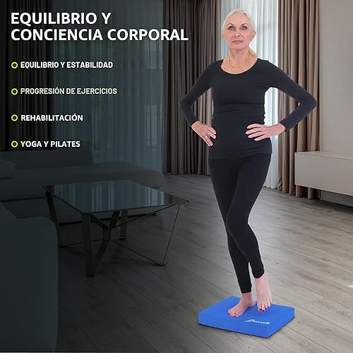 Miniatura 6 de ProsourceFit Exercise Balance Pad, Non-Slip Cushioned Foam Mat & Knee Pad for Fitness and Stability Training, Yoga, Physical Therapy