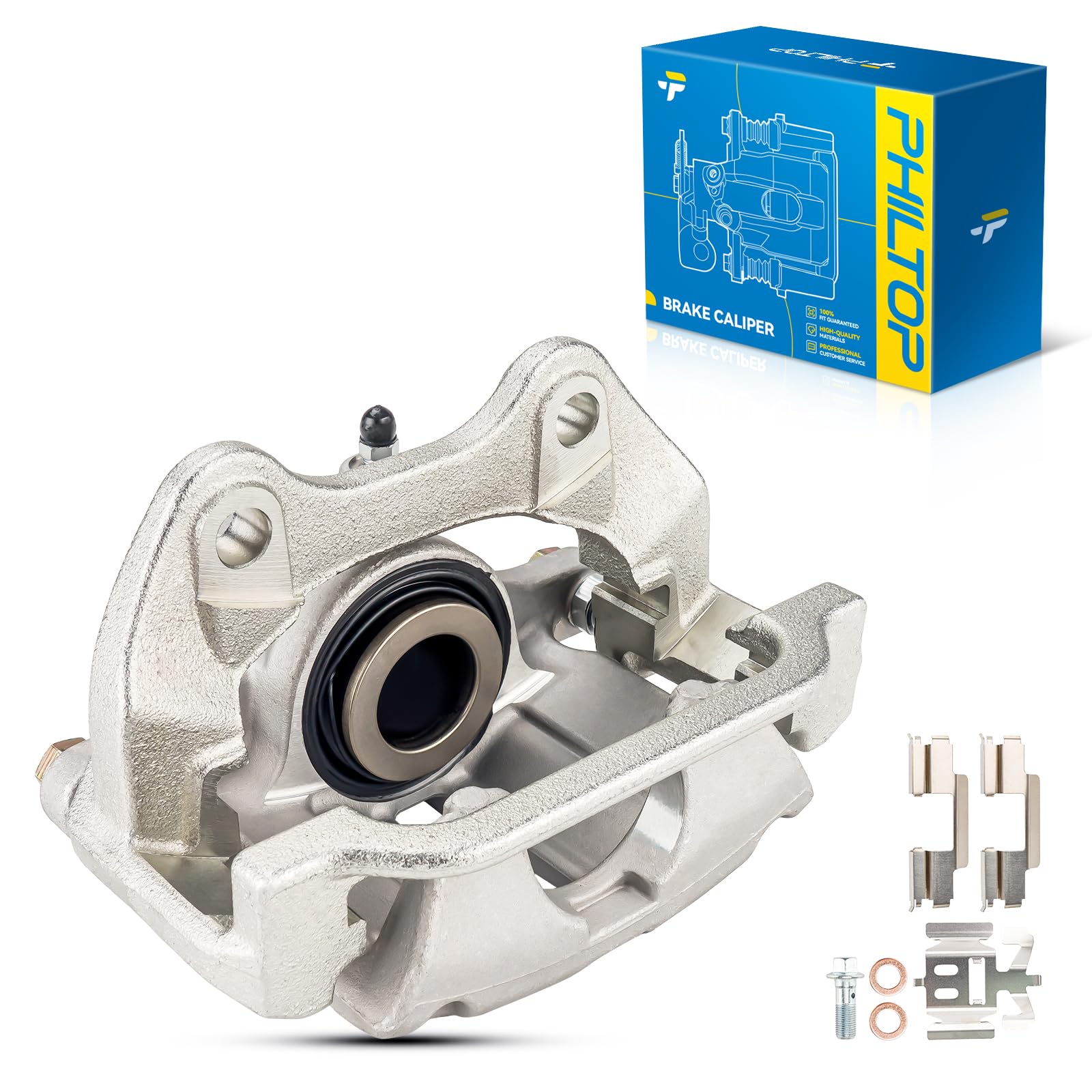 PHILTOP Brake Caliper Rear Right Compatible with 2003-2006 Silverado 1500 Sierra 1500, 2007-2007 Silverado 1500 Classic, 2006-2011 DTS, 2003-2005 DeVille, 2007-2007 Sierra 1500 Classic, 18-B4855