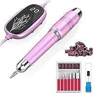 Vista 1 de Feebeezod Electric Nail File, Nail Drills for Acrylic Nails Professional Gel Nail Kit Portable Efile Nail Drill with LED Display, Nail Drill Machine