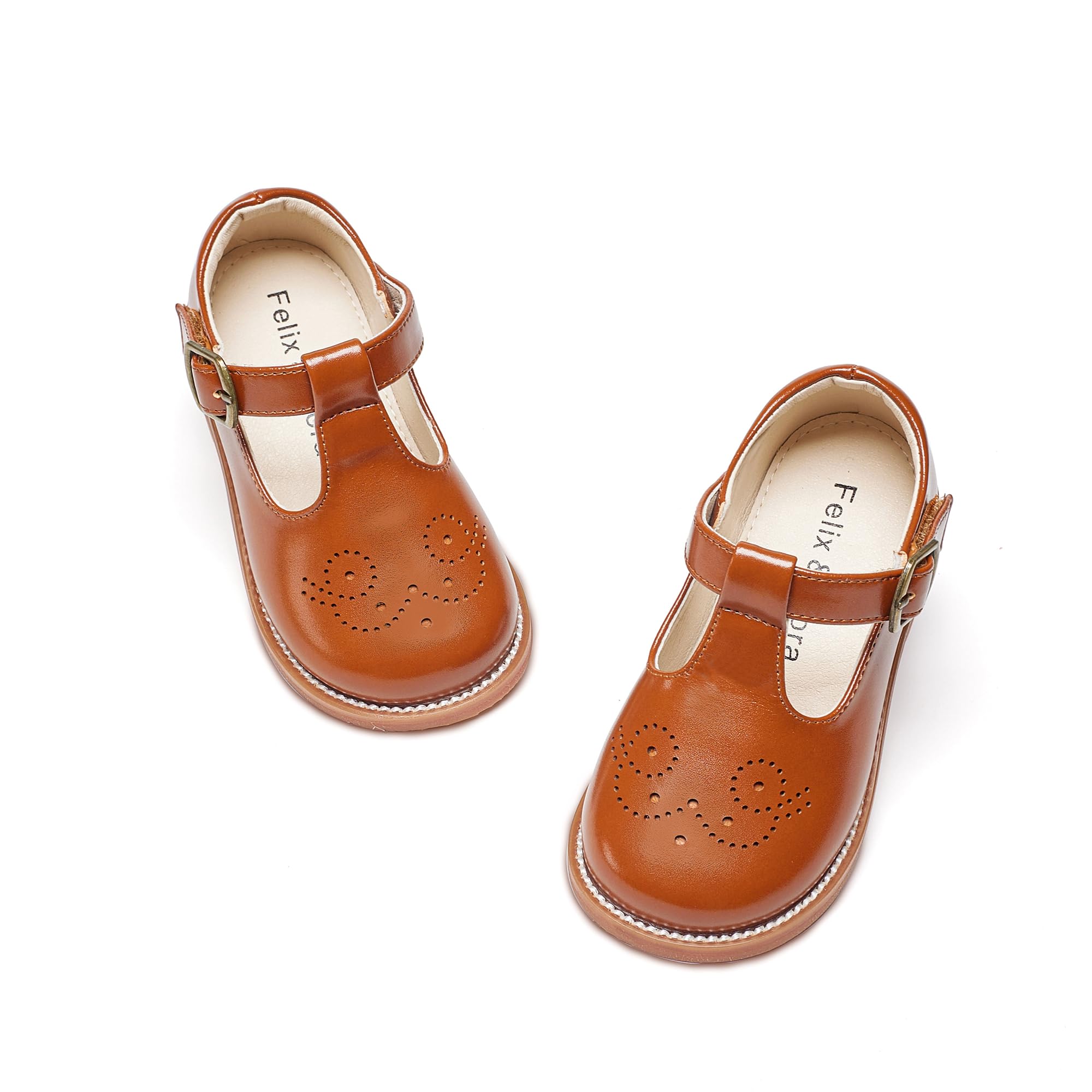 Felix &amp; Flora Toddler Girl Mary Jane Dress Shoes - School Oxford Flats for Girl Party Shoes.