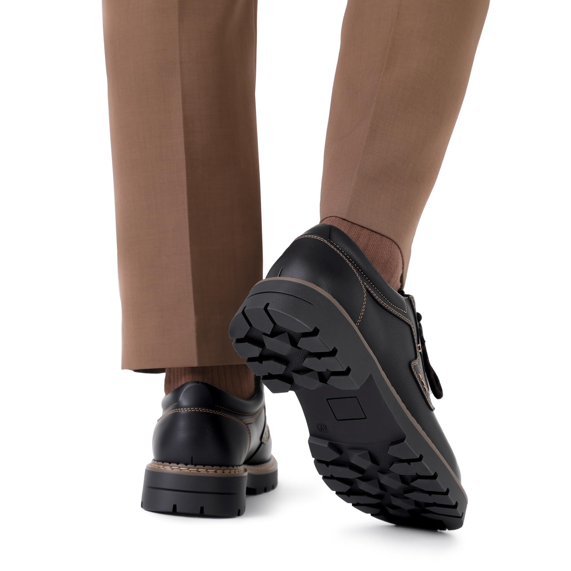 Bruno Marc Scarpe Oxford Eleganti con Lacci Uomo - Ideali per Ufficio, Cerimonia e Abiti Formali, Suola Spessa e Comfort