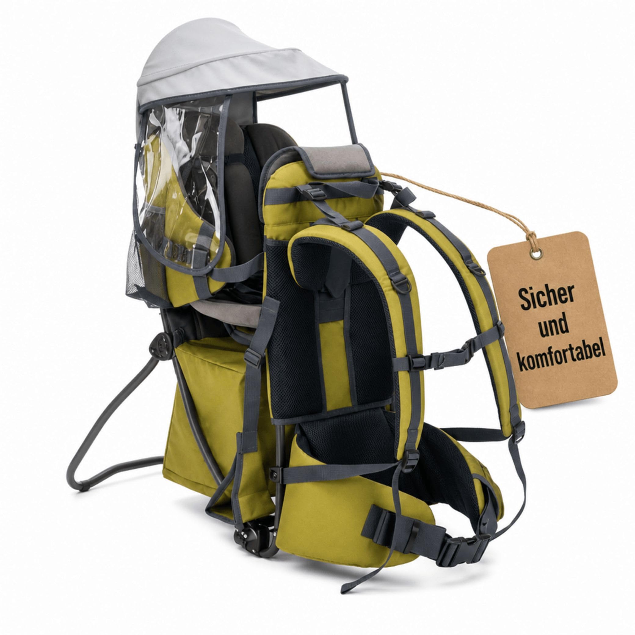 Fillikid Explorer Elite Exklusiv Kindertrage für Wandern & Reise Babytragerucksack mit Sonnenschutz bis 20 kg