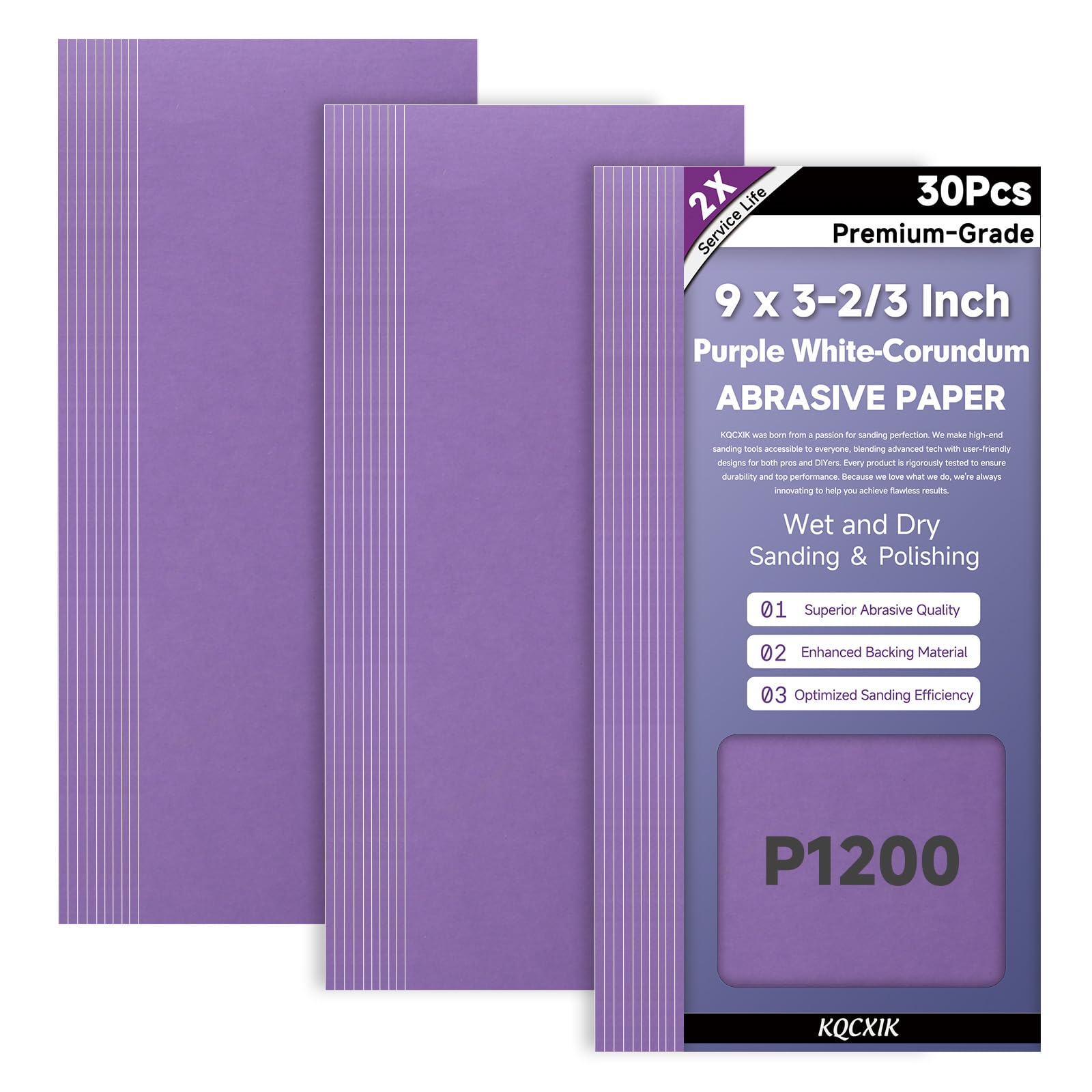 Premium Sandpaper Assortment - 80 to 2000 Grit -18