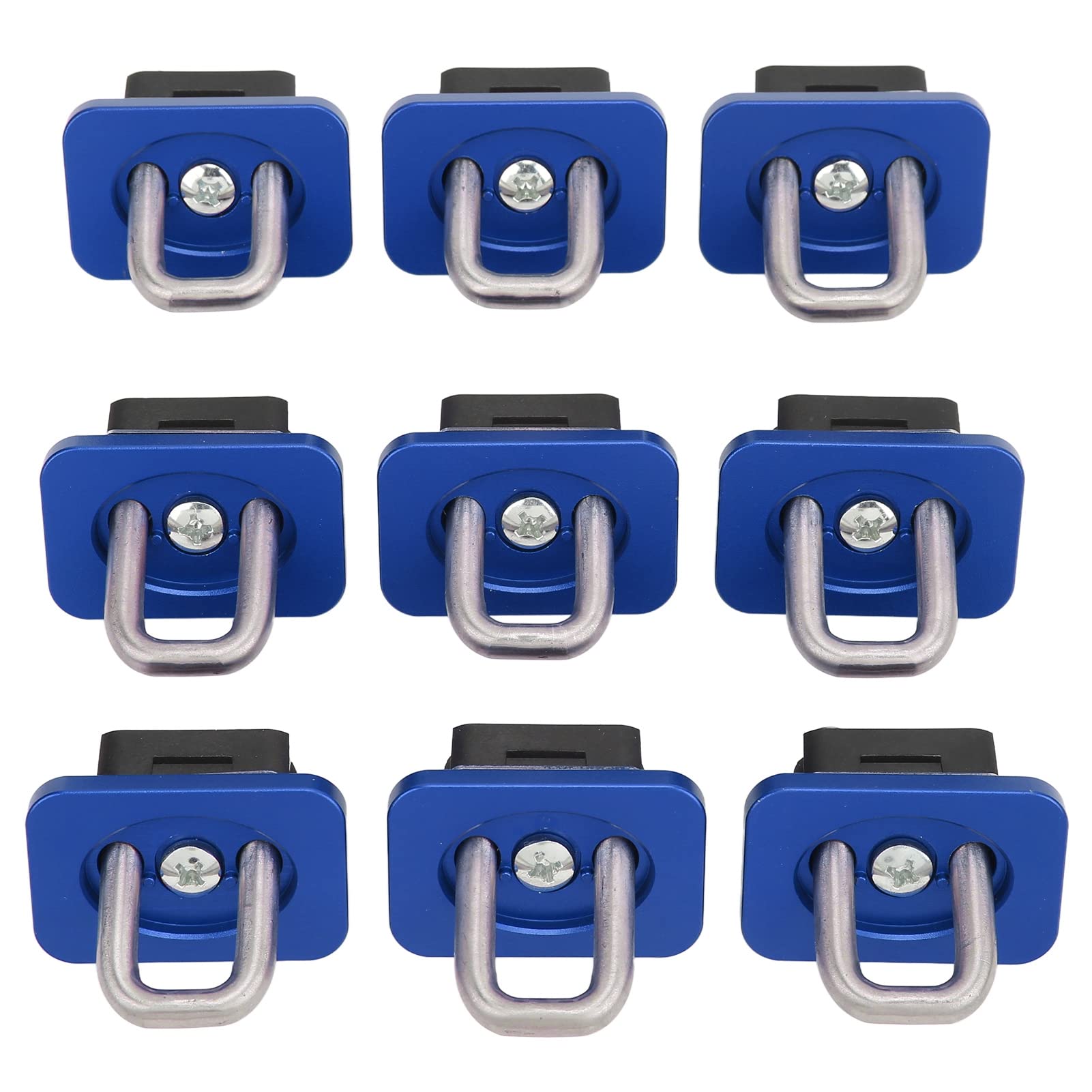 Ausla 9 Anclajes de Amarre para Caja de Camión, Acero Inoxidable, Capacidad de Carga de 1000 Libras, Crean Puntos de Amarre Seguros para Silverado 2007-2021 (Blue)