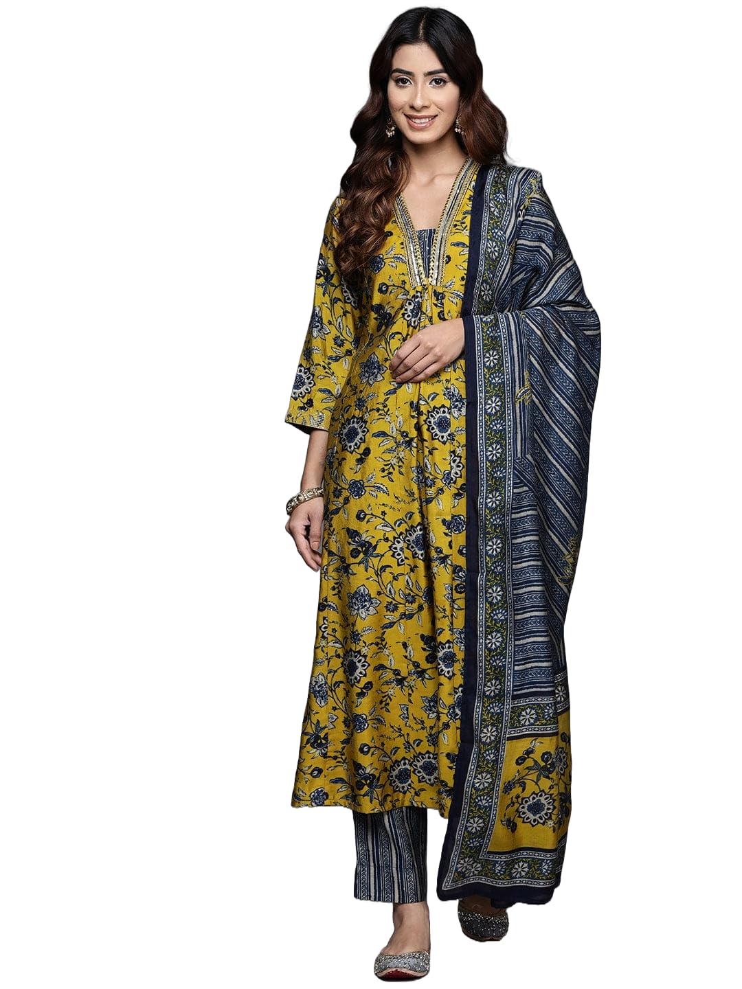 KLOSIA Women’s Cotton Blend Floral Co-Ord Set