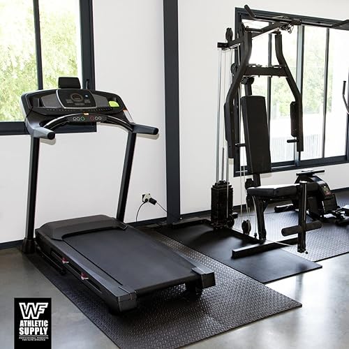 Miniatura 6 de CAPHAUS Azulejos de espuma EVA multiusos de 12 pulgada de grosor, tapete entrelazado de 24 x 24 pulgadas para gimnasio en interiores y uso doméstico