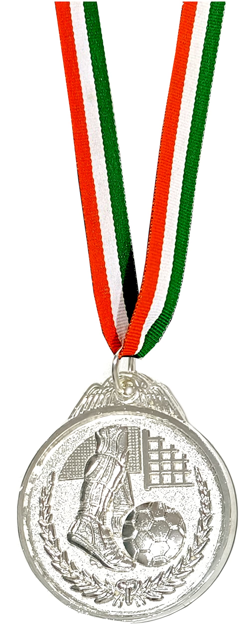 See full amazon price history chart for Be Win 3D Embossed Designed Football Gold Medal/Soccer Medal/Functions Medal 2.5" in, Thickness 4 MM with Tricolor Tag (9PCS Medals with TAG, Silver) Be Win 3D Embossed Designed Football Gold Medal/Soccer Medal/Functions Medal 2.5" in, Thickness 4 MM with Tricolor Tag (9PCS Medals with TAG, Silver) (B0BY4MHGYL) Amazon Price History, Amazon Price Tracker