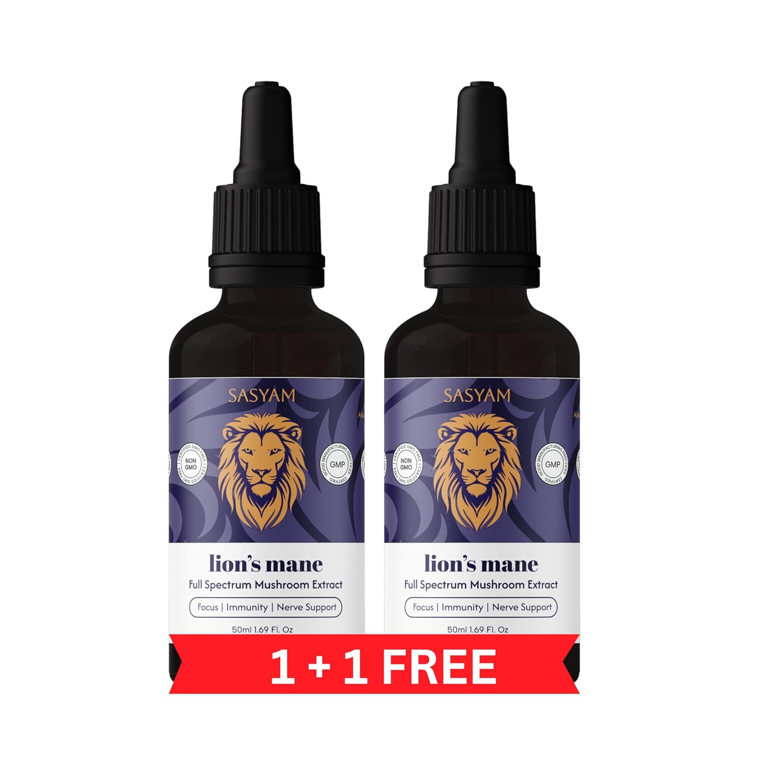 Sasyam Lion's Mane Full Spectrum Mushroom Extract 50ml