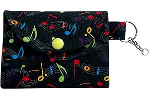 Music Notes Keychain Wallet - A Symphony of Style and Security