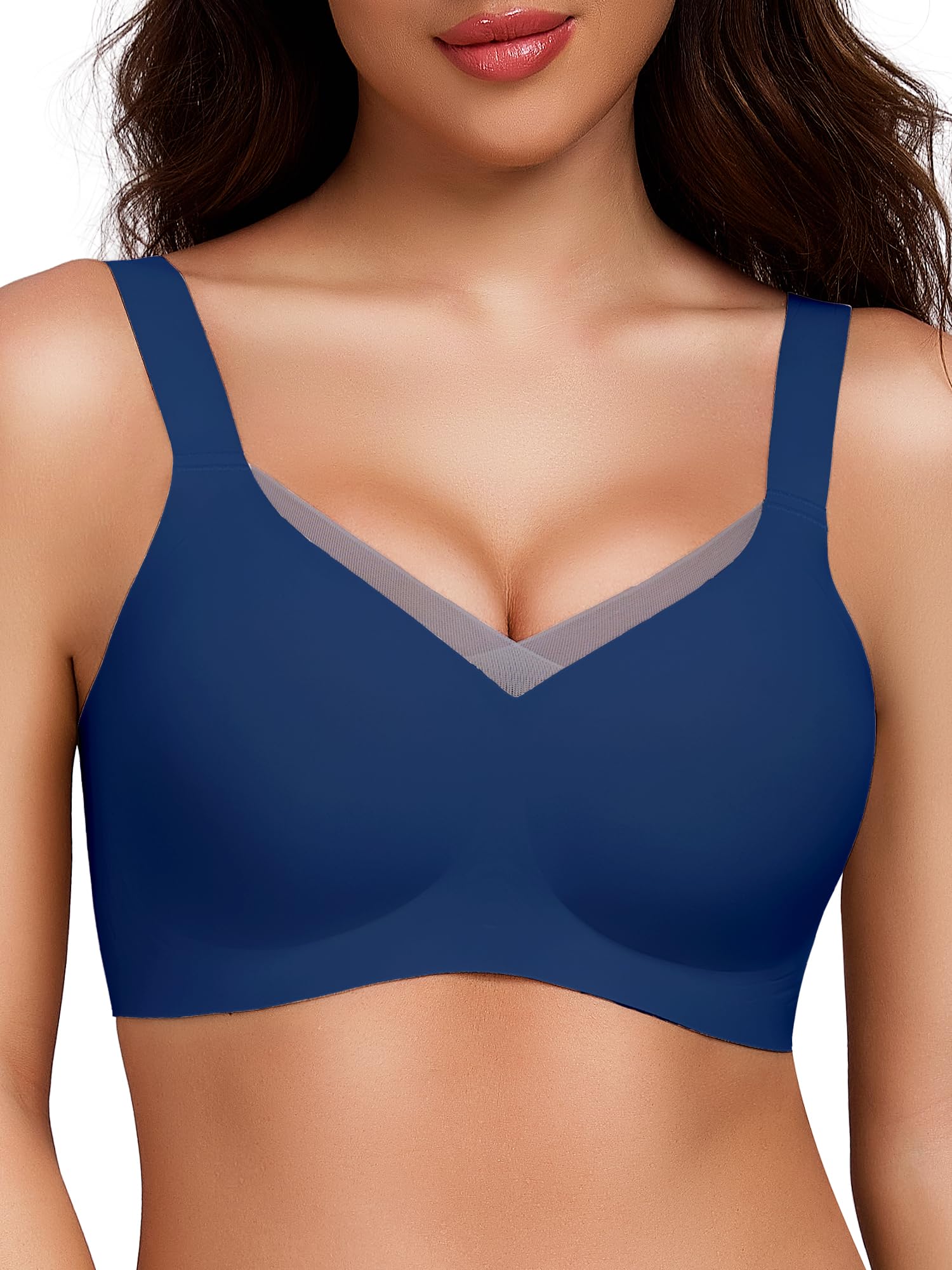Crossover Bras for Women No Underwire Wireless Bralettes Seamless Supportive T Shirt Everyday Bras