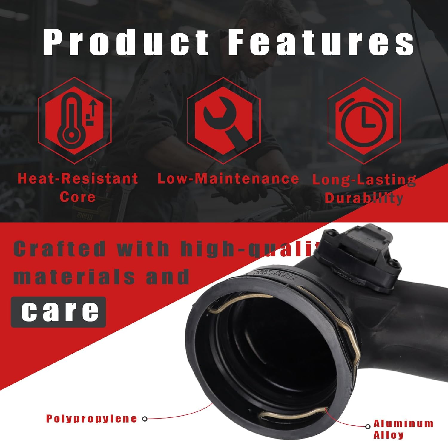 Air Turbo Induction Pipe Rear Duct Engine Air Intake Hose Compatible with BMW X5 GT F10 F07 F06 F13 F12 F02 F01 F04 E71 E70 2010 2011 2012 2013 2014 2015 2016 2017