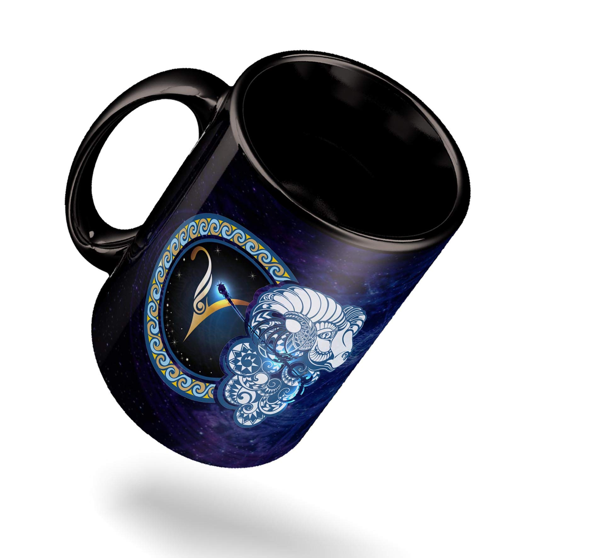 ECFAK Aries Zodiac Sign with Quotes Printed Black Coffee/Tea Mug for Birthday Gifts for Friend | Horroscope | Gifting Mug (B08P3HNDGW) Amazon Price History, Amazon Price Tracker