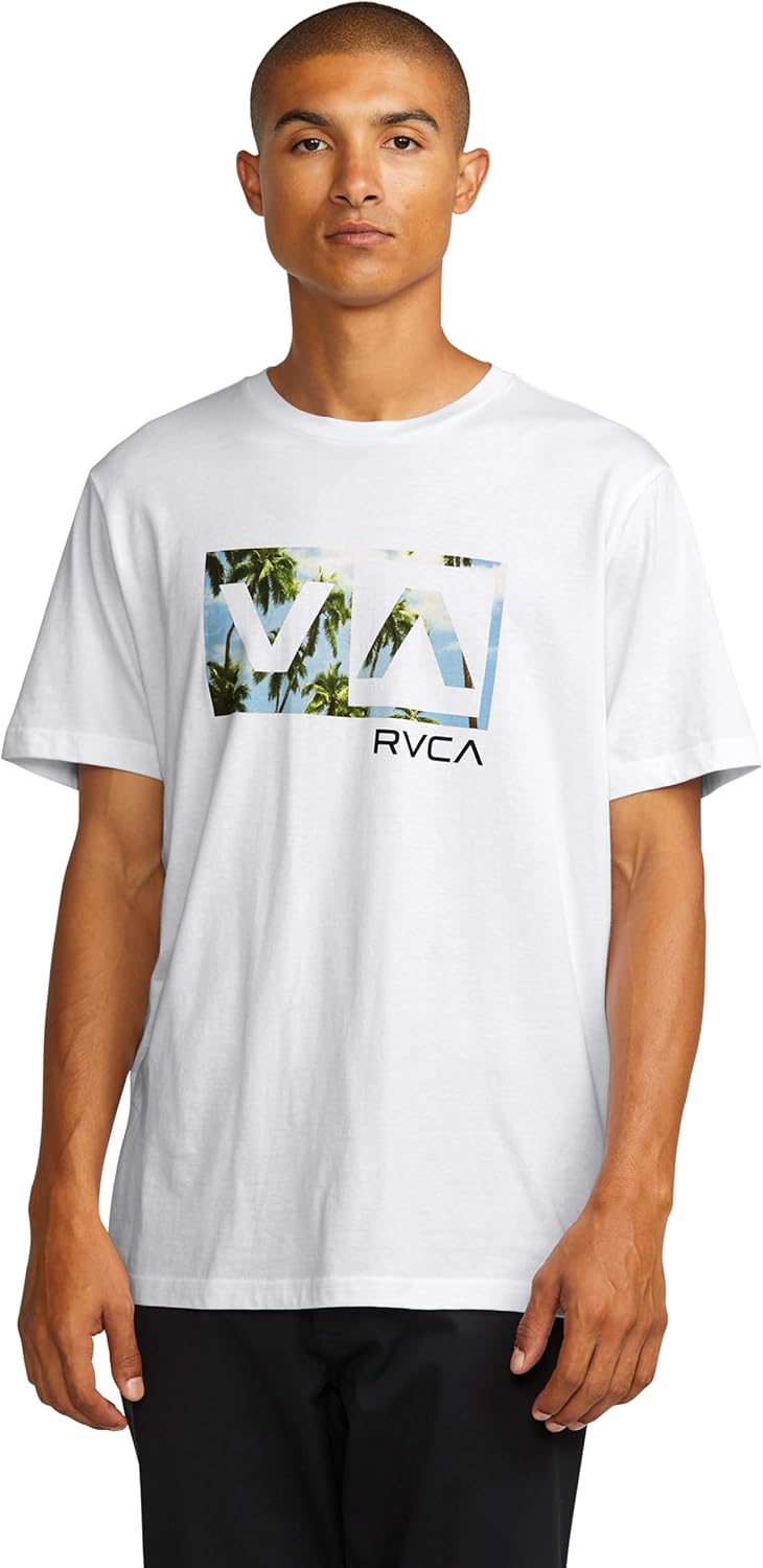 RVCA Mens Graphic Short Sleeve Crew Neck Tee Shirt