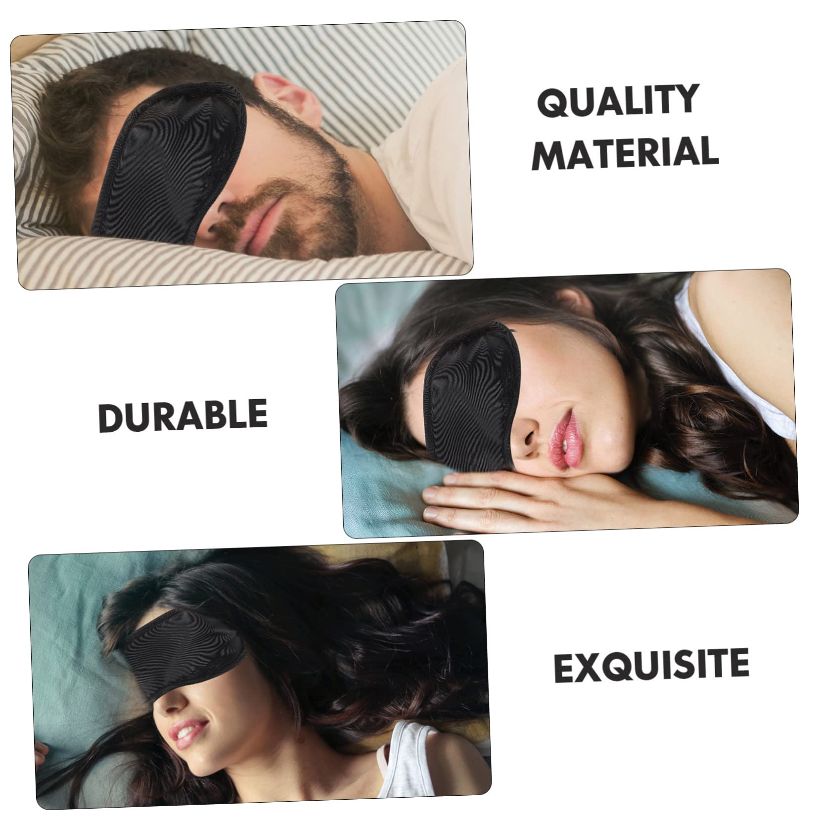 FRCOLOR 4 Sätze Schlafmaske Augenpflaster Schlaf Masken Blackout Heiße Augenmaske Für Trockene Augen Schlafende Augenmaske Lichtdichte Augenabdeckung Schwamm 20 Stück * 4