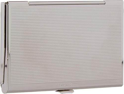 Miniatura 10 de Antique Alive Funda de tarjeta de visita con protección de bloqueo RFID, diseño de nácar, tarjetero de crédito, funda de metal para tarjetas de