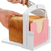 Foldable Bread Slicer Guide - Safe Loaf Cutting Board with Cutter Cover for Toast, Bagels & Sandwiches - Space Saving Kitchen Gadget