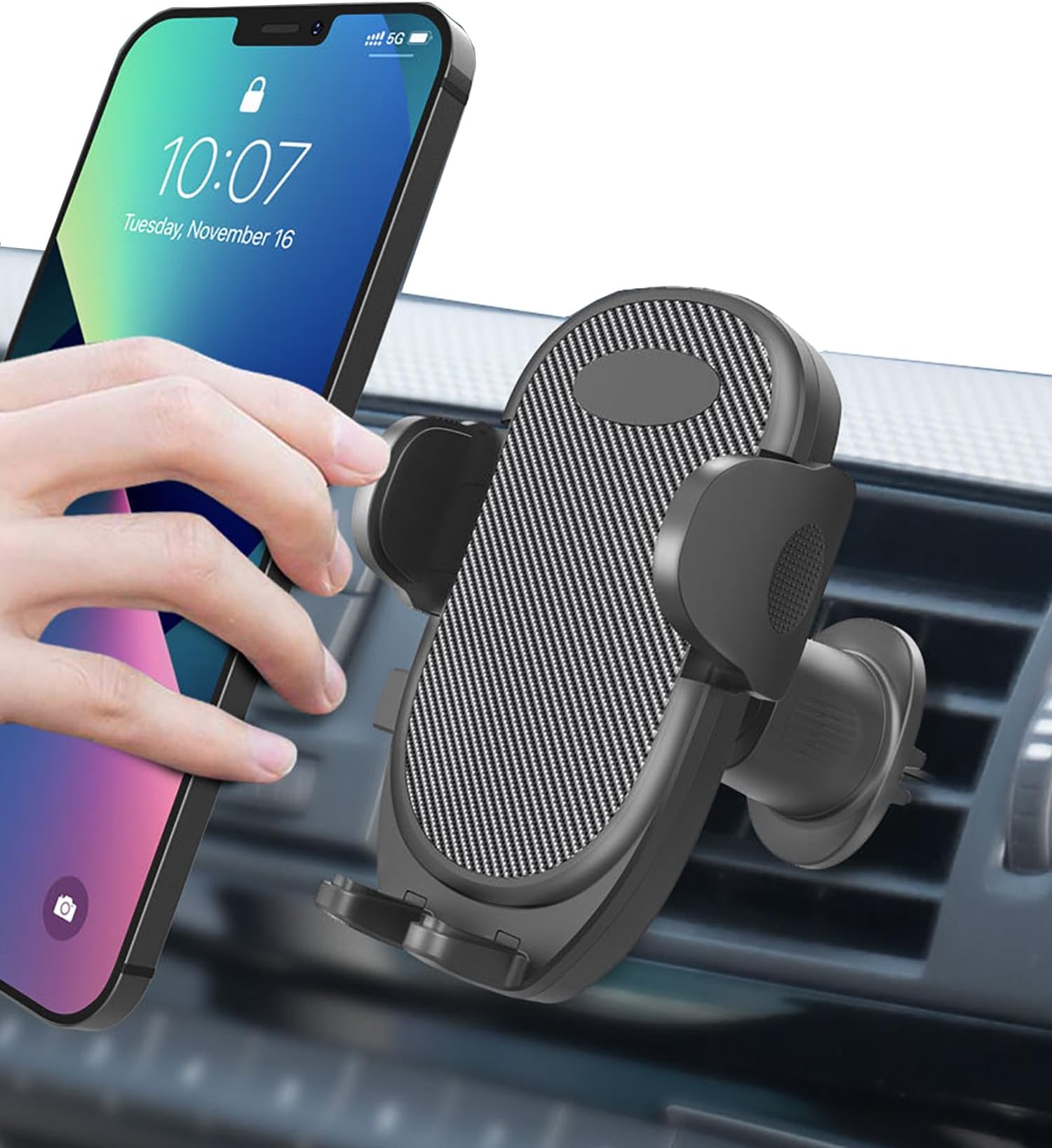 OLHAOMAOModohe Car Air Vent 360° Rotation Fan Mount