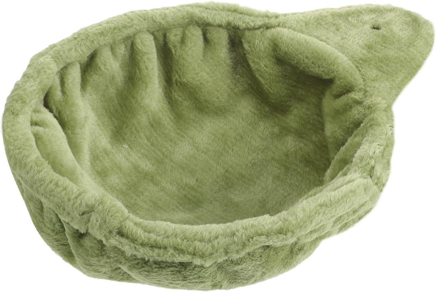 Plush Cat Hammock for Cat Tree Replacement Attachment Green 33cm | Lint and Steel Ring, Lightweight Portable Build, Balcony Posts or Cages