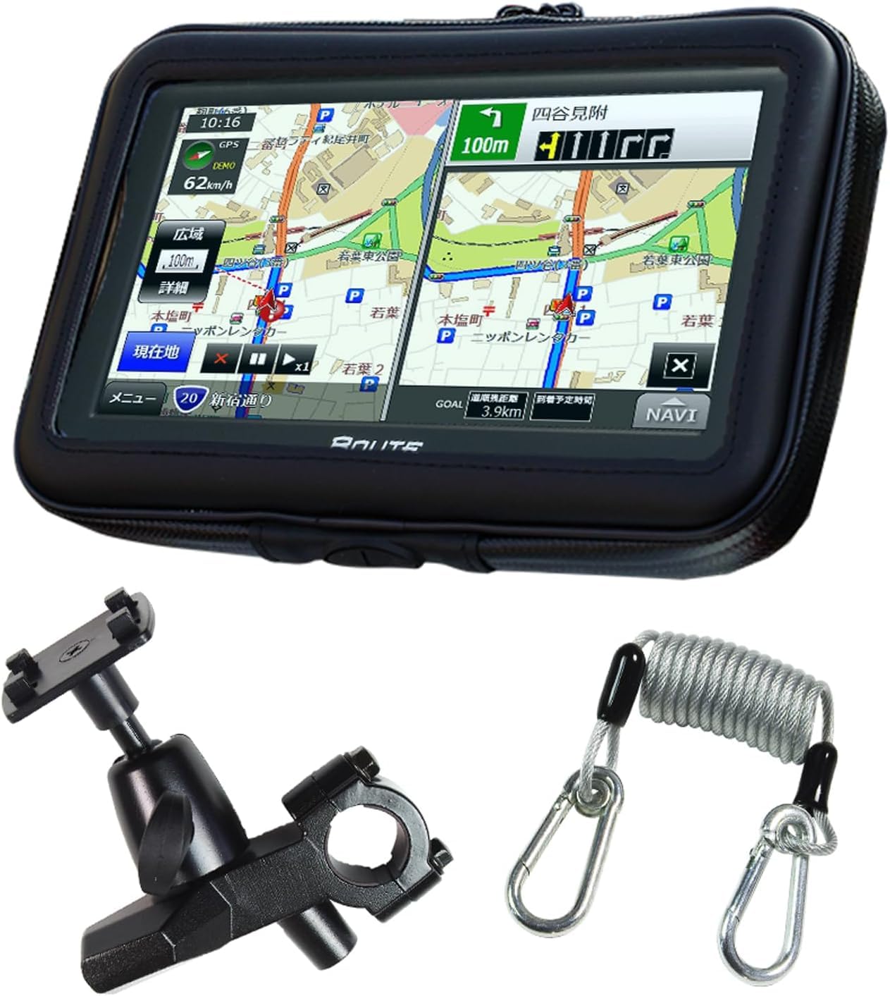 Amazon | MAXWIN バイク用 ポータブルナビ 防水 7インチ ナビ カーナビ