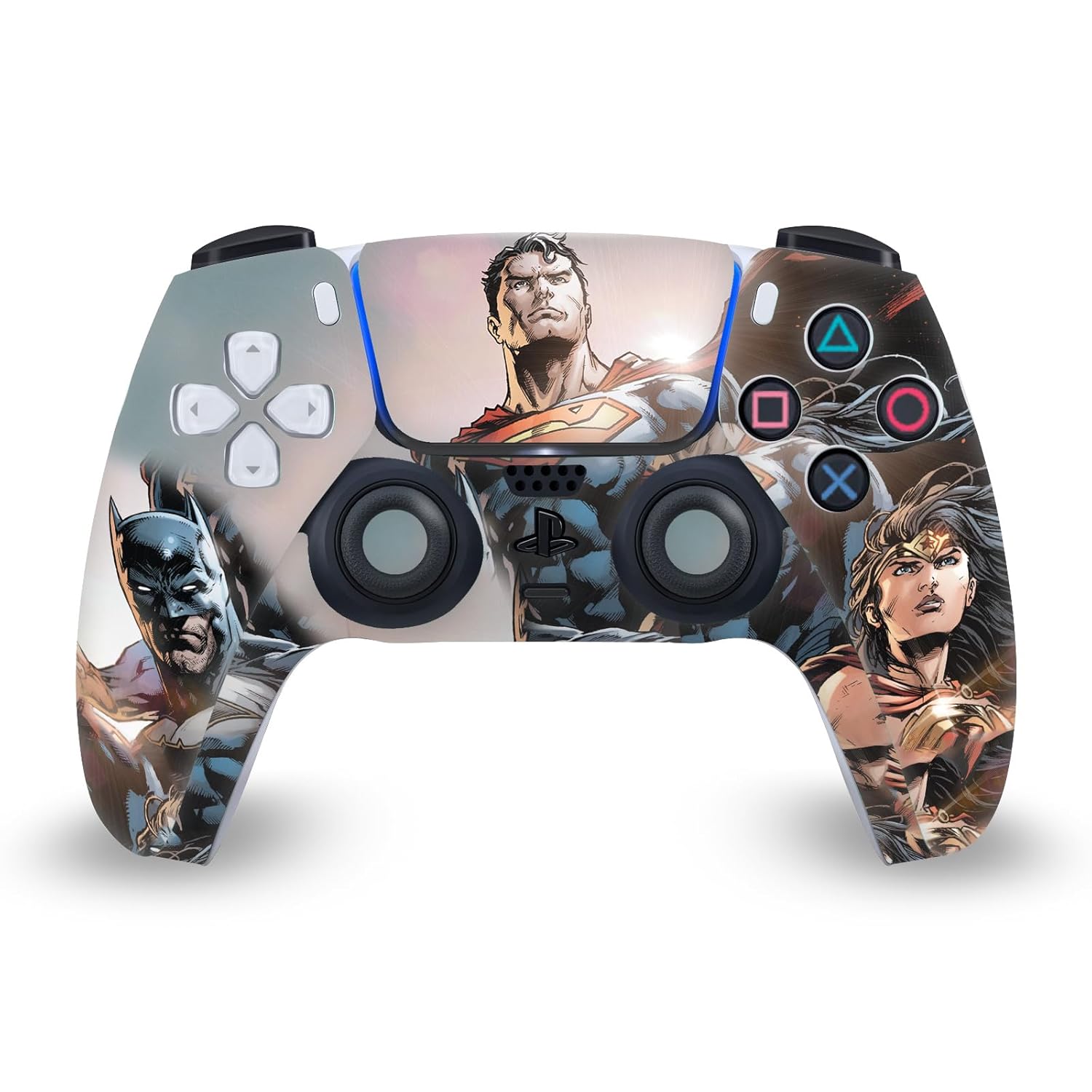 Head Case Designs Officially Licensed Justice League DC Comics Rebirth Trinity #1 Comic Book Covers Vinyl Faceplate Sticker Gaming Skin Decal Cover Compatible With PS5 Disc Console & DualSense