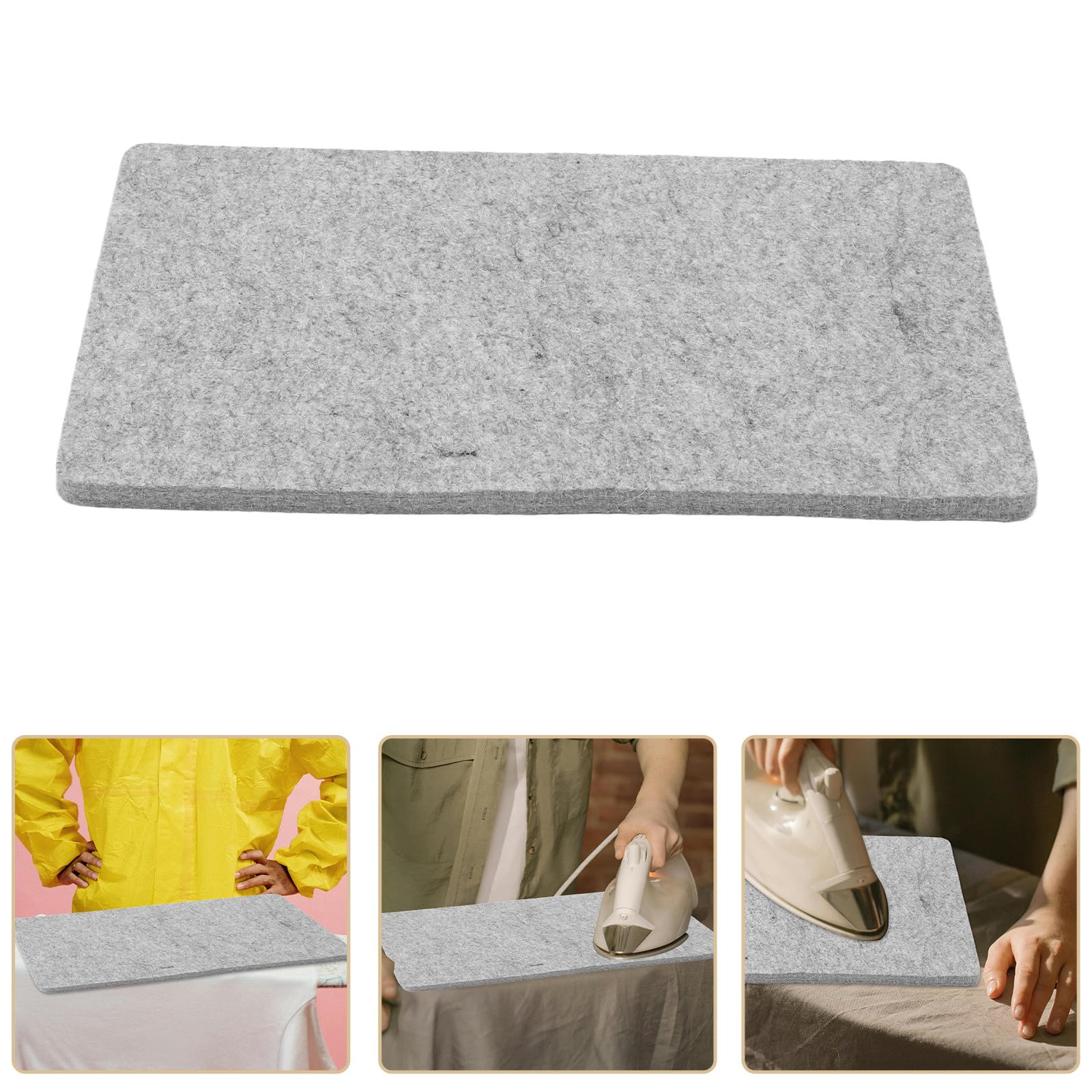 Wollfilzmatte zum Bügeln aus Filz mit Hoher Saugfähigkeit und Hitzebeständigkeit Kompakte Tischbügelunterlage für Quilten und Kleidungspflege