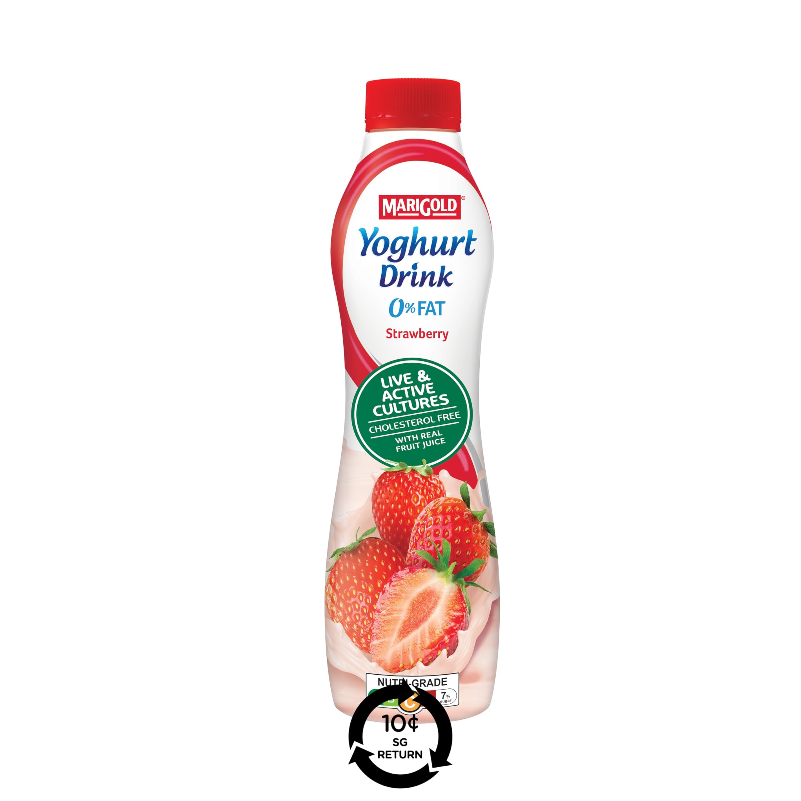 Marigold 0% Fat Strawberry Flavour Yogurt Drink, 700g [Deposit
