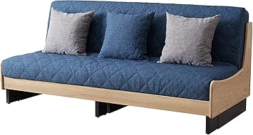 Amazon｜大川家具 モーブル 日本製 ソファーベッド ごろ寝ソファ 3人 ...
