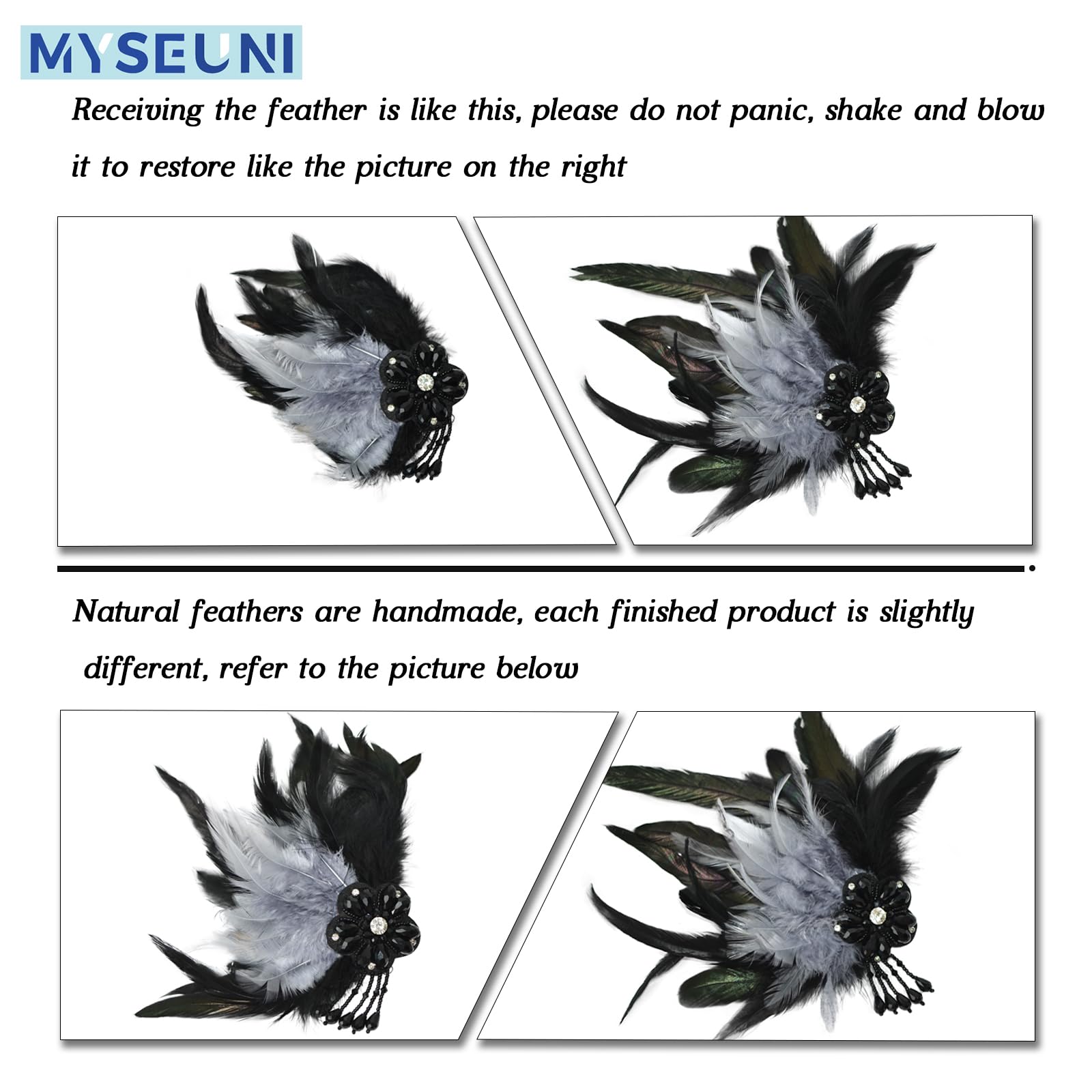 MYSEUNI Silver Masquerade Mask for Couples -Masquerade Masks for Women with Feathers & Venetian Half Mask Halloween for Mascarade Party Mardi Gras - Image 3