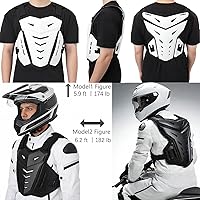Vista 2 de Chaleco de Protección de Cuerpo Ligero para Motocicleta, Armadura para Cuerpo, Protector para Moto de Tierra, Carreras, Ciclismo, Esquí, Motocross