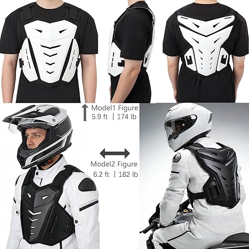 Miniatura 2 de Chaleco de Protección de Cuerpo Ligero para Motocicleta, Armadura para Cuerpo, Protector para Moto de Tierra, Carreras, Ciclismo, Esquí, Motocross