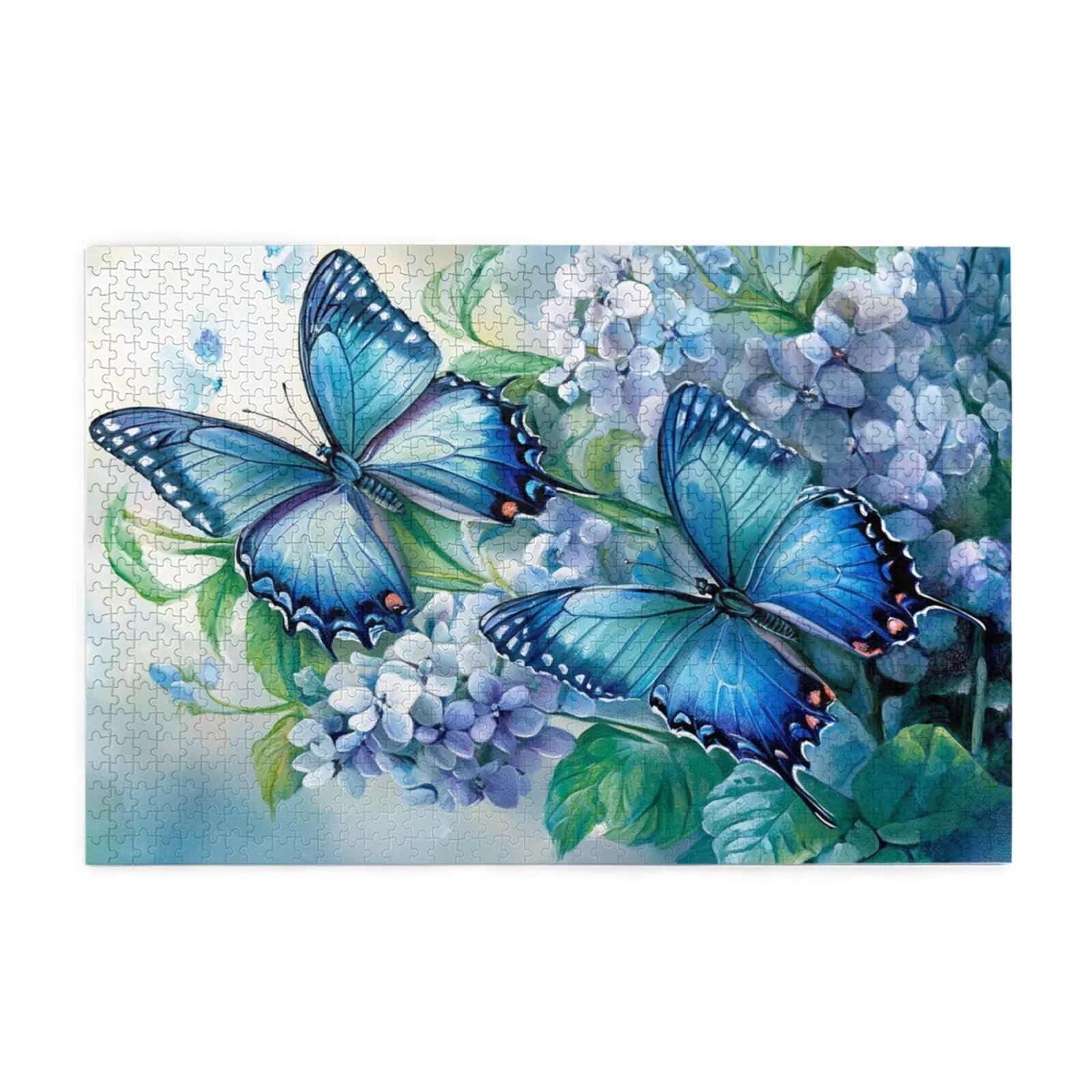Puzzle 3000 Teile, Puzzle Erwachsene, Holzpuzzle Schmetterling Impossible Jigsaw, Clevere Rätsel, HD Farbe Jigsaw mit Geschenkbox Verpackung for Room Decor, Geschenke für Frauen Blume 122x81cm p-1919