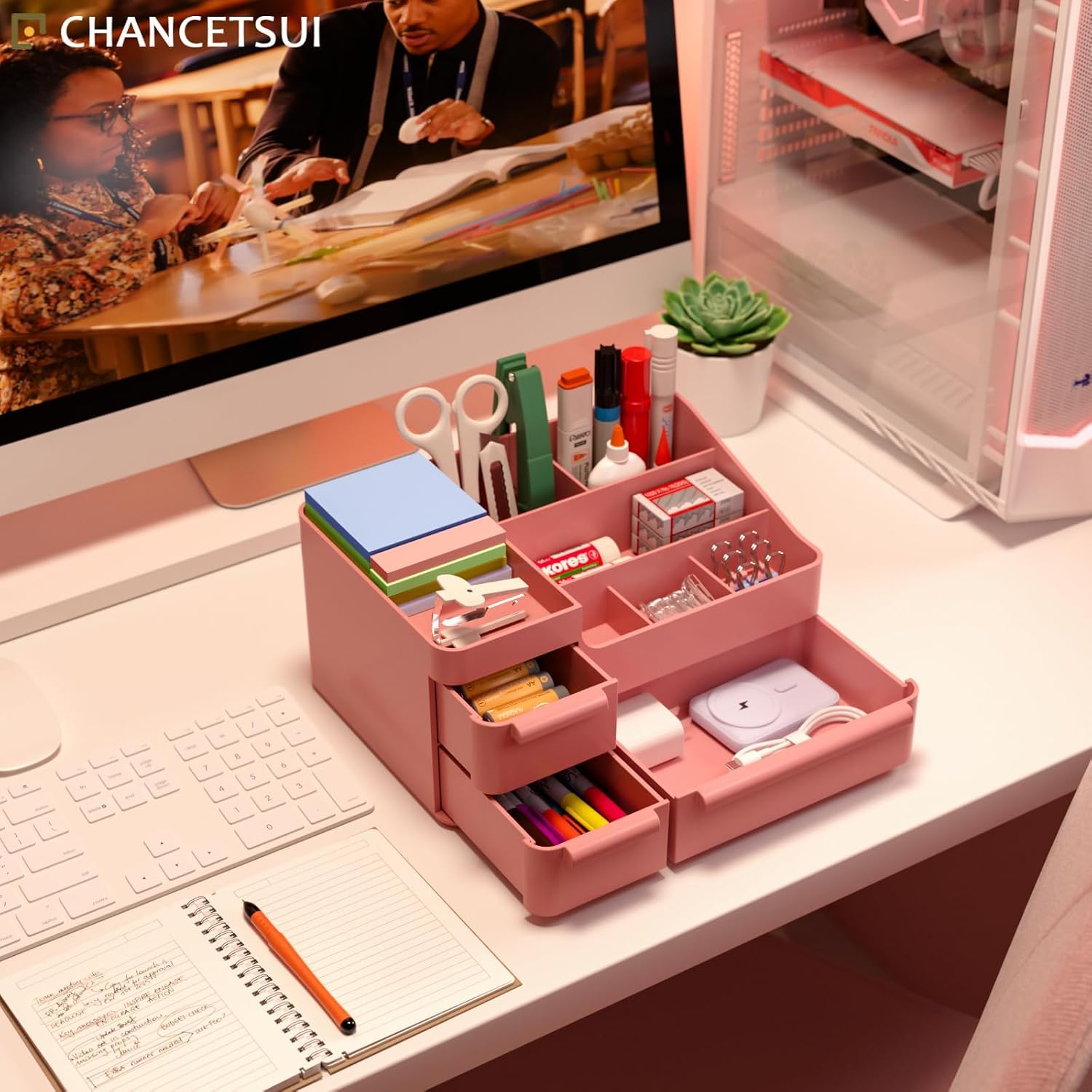 Organizer per trucchi per vanità, scatola per esposizione del piano di lavoro del bagno, contenitore impilabile per cosmetici per gioielli accessori per capelli bellezza prodotti per la cura della