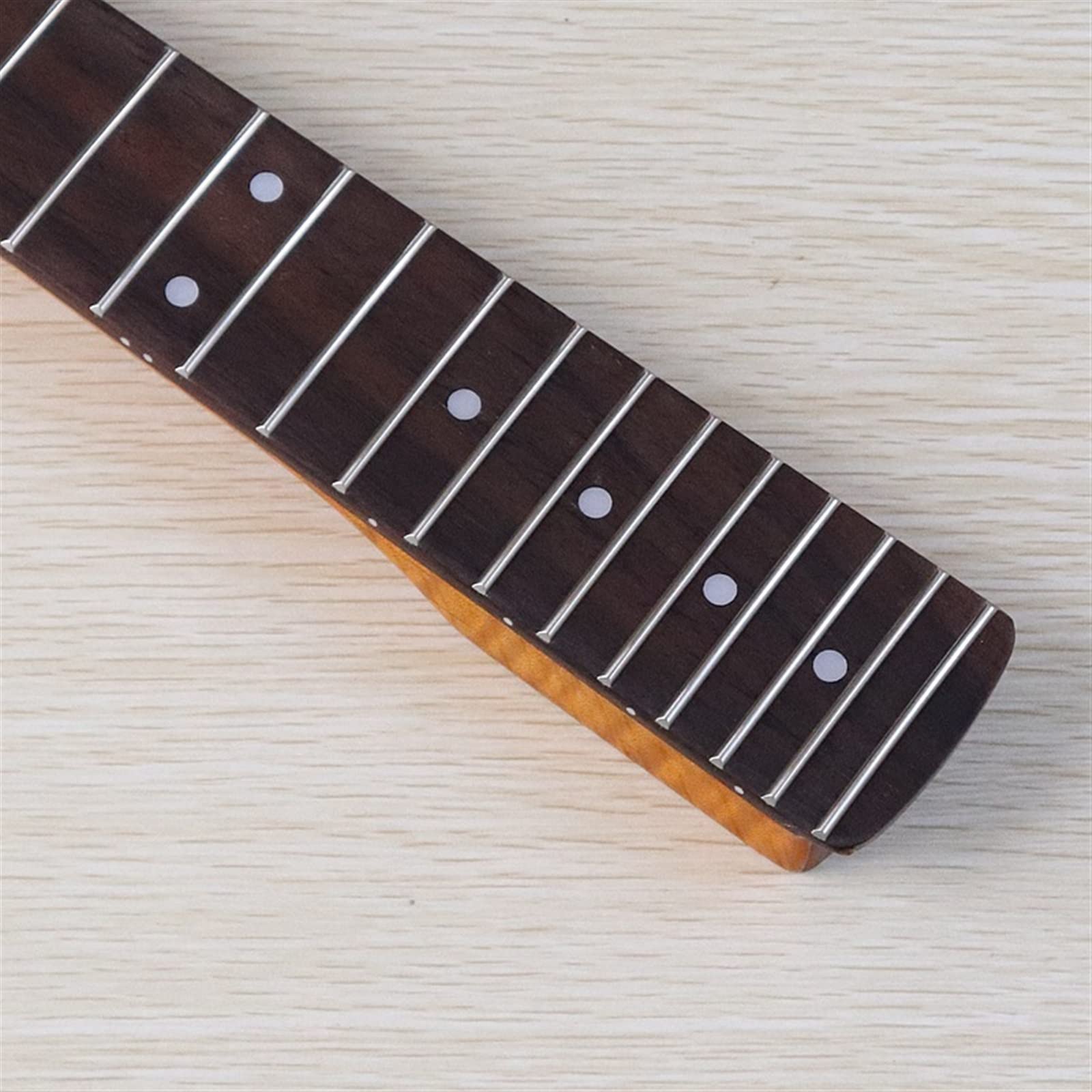 Rękojeść do gitary elektrycznej palony kanadyjski klonowy do gitary elektrycznej uchwyt St Matte Finish Palisander rękaw 22 progi Szerokość 5,6 (kolor: Wysoki połysk)