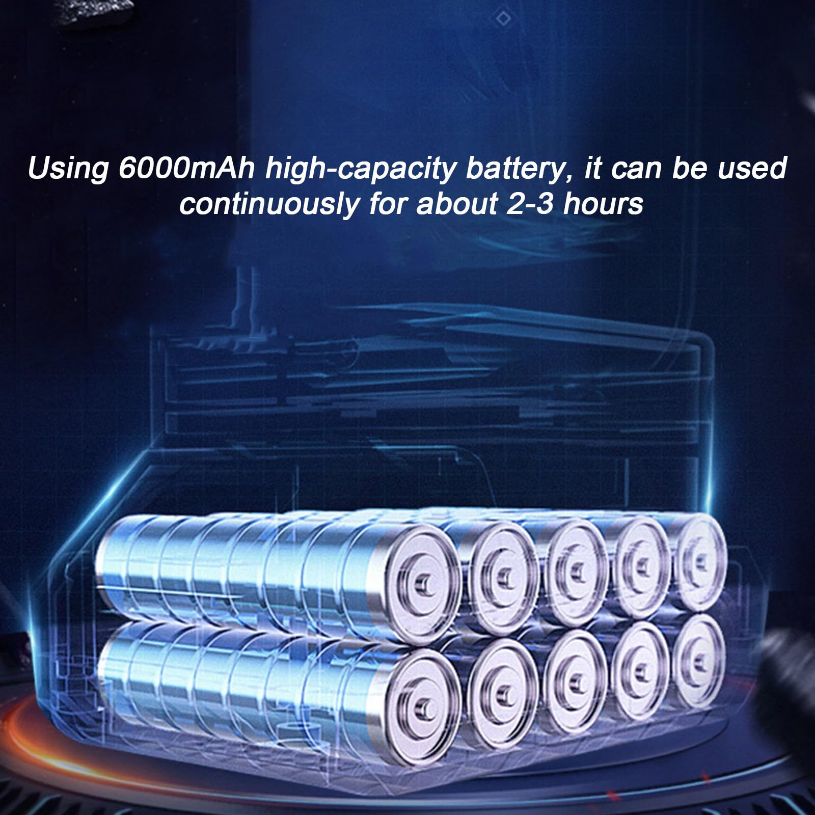 NYANS Kit de Vibración de Regla de Hormigón Eléctrica, Herramienta de Acabado de Hormigón de Acero Inoxidable, 1200W Todo el Motor de Cobre, Máquina Niveladora de Hormigón de Mano,2 Battery