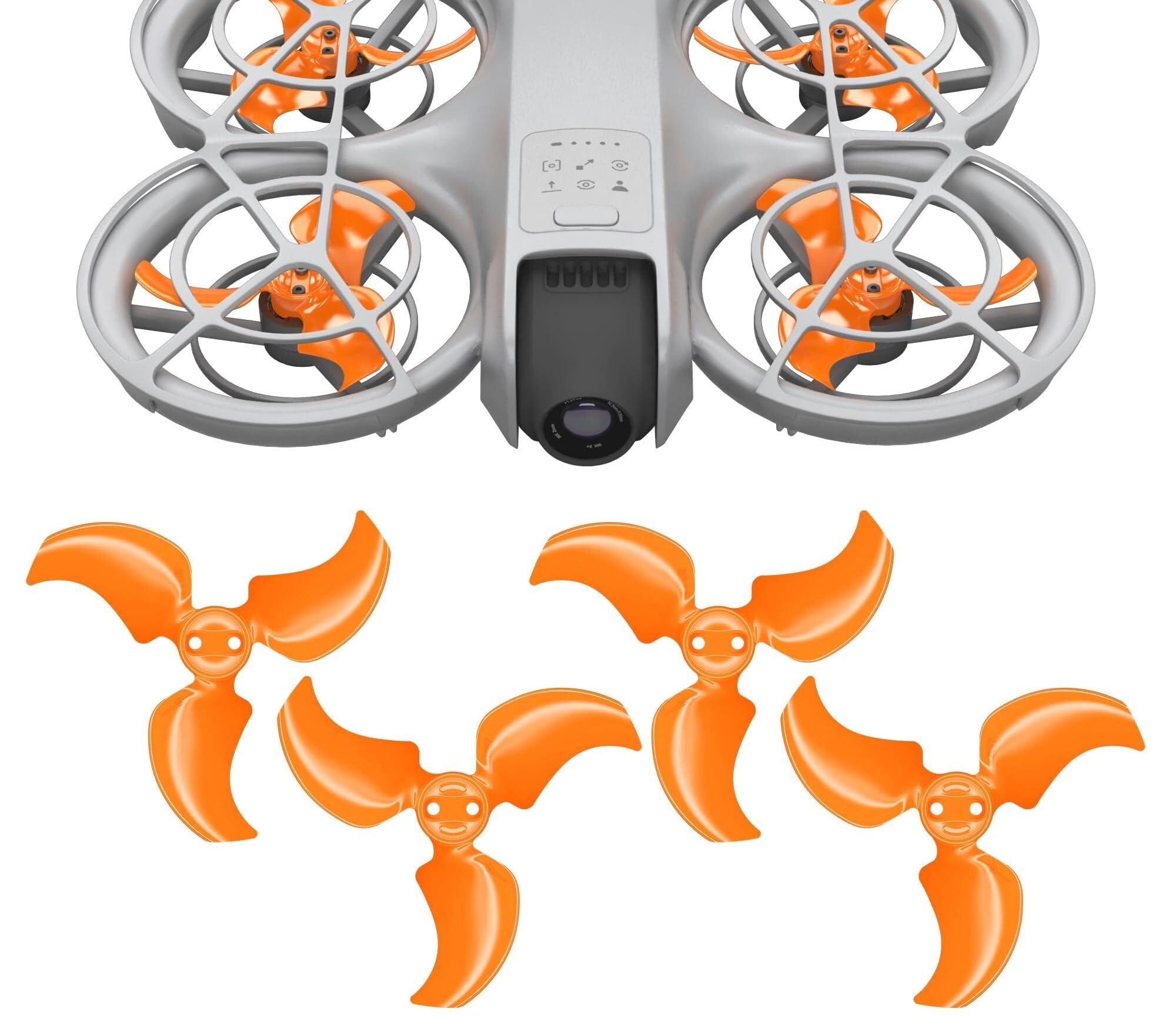 Airscrew Stealth Propeller for Neo - Orange, 4 Stück(For T50 T25 orange)