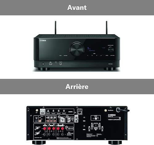 Yamaha Receiver RX-V4A - Network Receiver with MusicCast Surround Sound, Gaming Specific Functions and Voice Control Systems - All-Round Talent with 5.2 Channels, Black - 2