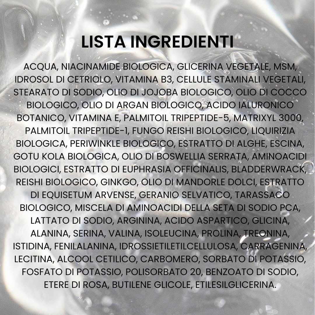Kleem Crema Contorno Occhi Antirughe Dermatologicamente Testata - Formula Vegana a Tripla Azione Anti Age, Anti Borse, Anti Occhiaie con Peptidi e Caffeina – Donna e Uomo - 15ml