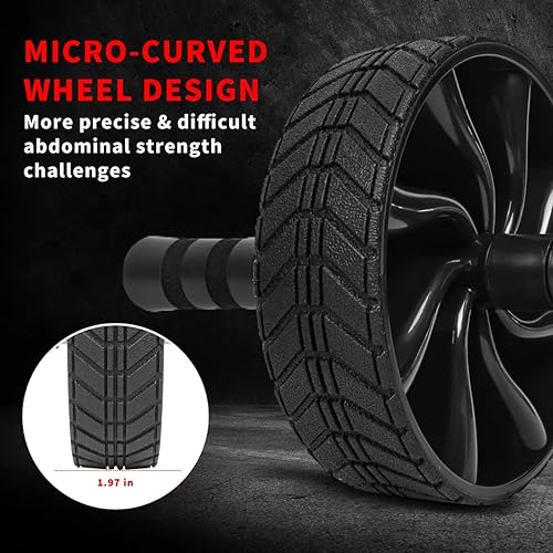 Miniatura 5 de Ab Roller Wheel - AGREJO Ab Workout Equipment for Abdominal & Core Strength Training, Home Gym Fitness Equipment, Exercise Wheel for Men Women