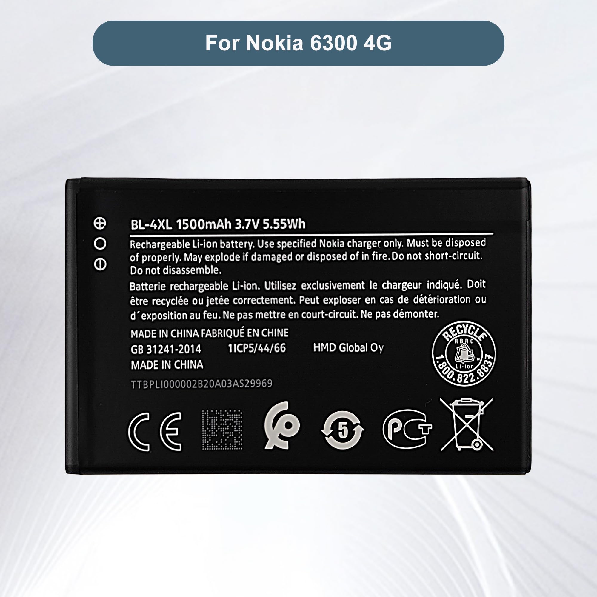 Amazon.com: E-YIIVIIL Replacement Battery BL-4XL Battery