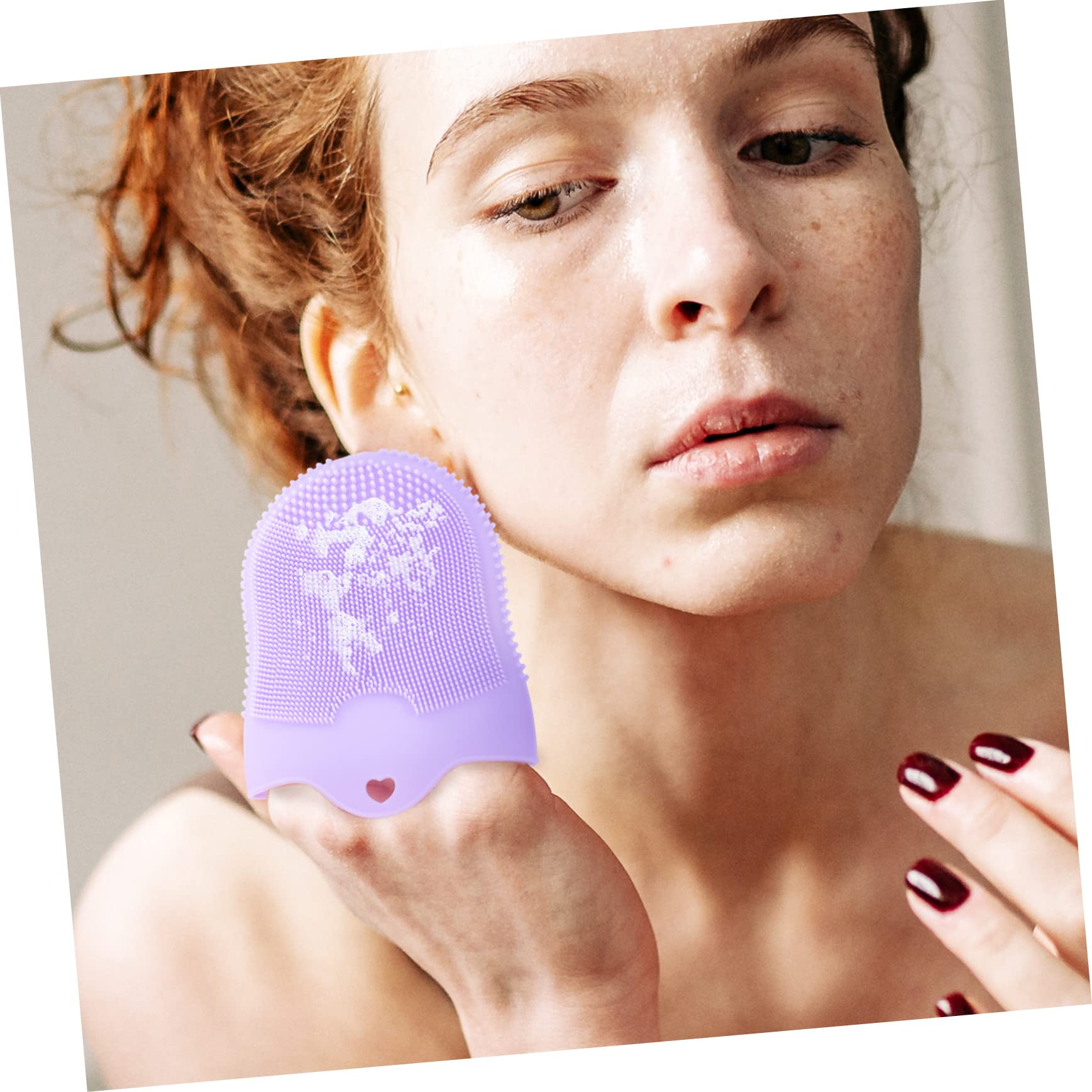 Healeved 5stücke Silicone Gesichtsreinigungsbürste Mit Sanftem Peeling-design Ergonomisch Leicht Und Tragbar Für Empfindliche Haut Für Tägliche Anwendung Und Reisen
