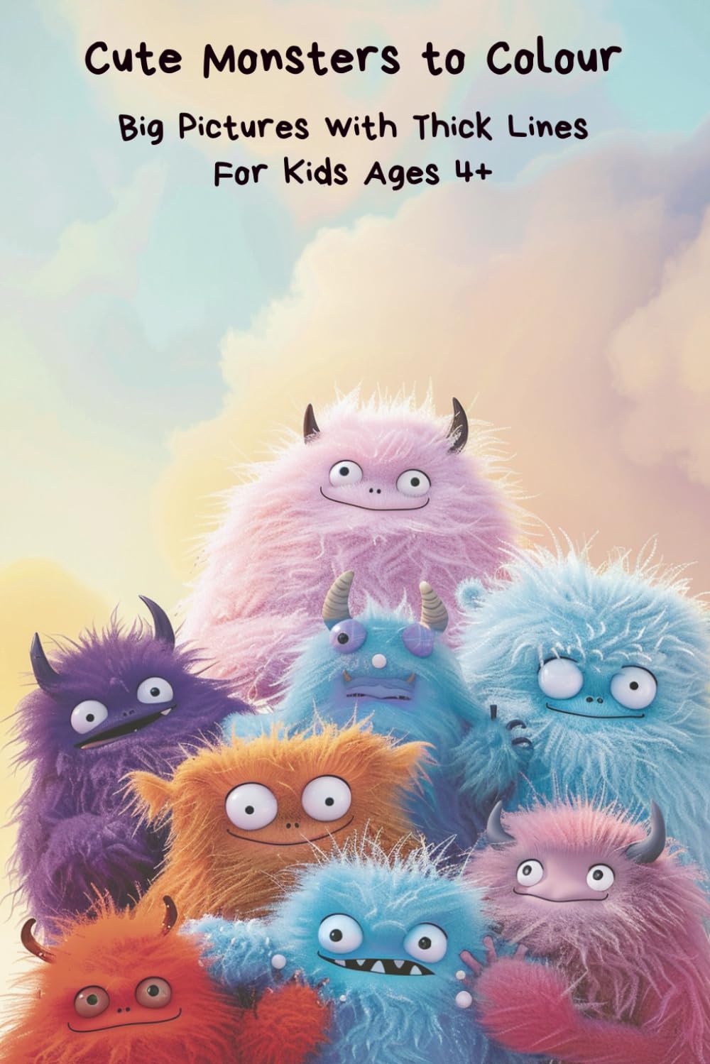 Cute Monster Coloring Book for Kids: 50+ Fun and Friendly Monster Coloring Pages for Children Ages 4–8 | Adorable Fantasy Creatures to Color and Enjoy