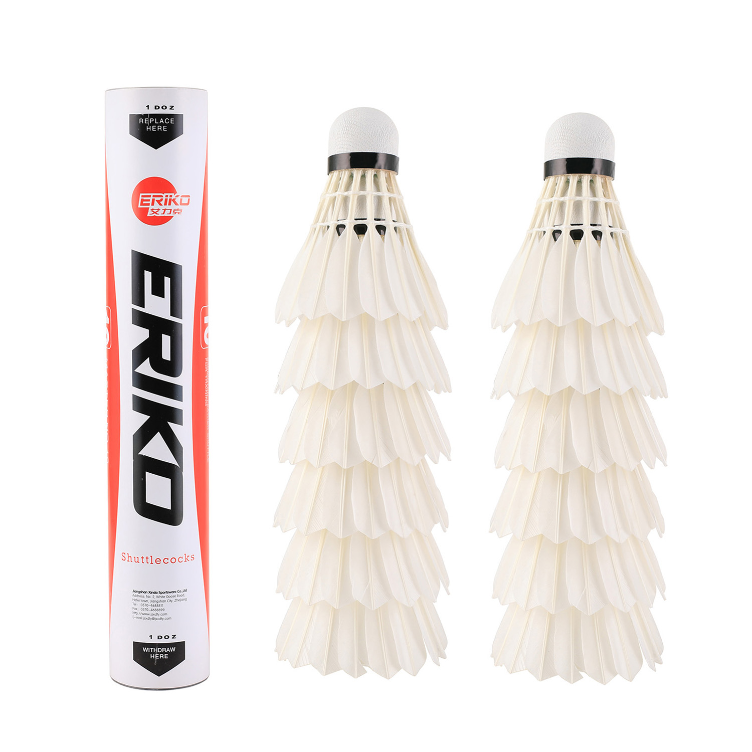 12 Volani Da Badminton In Piuma D'Oca - Palline Con Elasticità E Durabilità - Foto 8