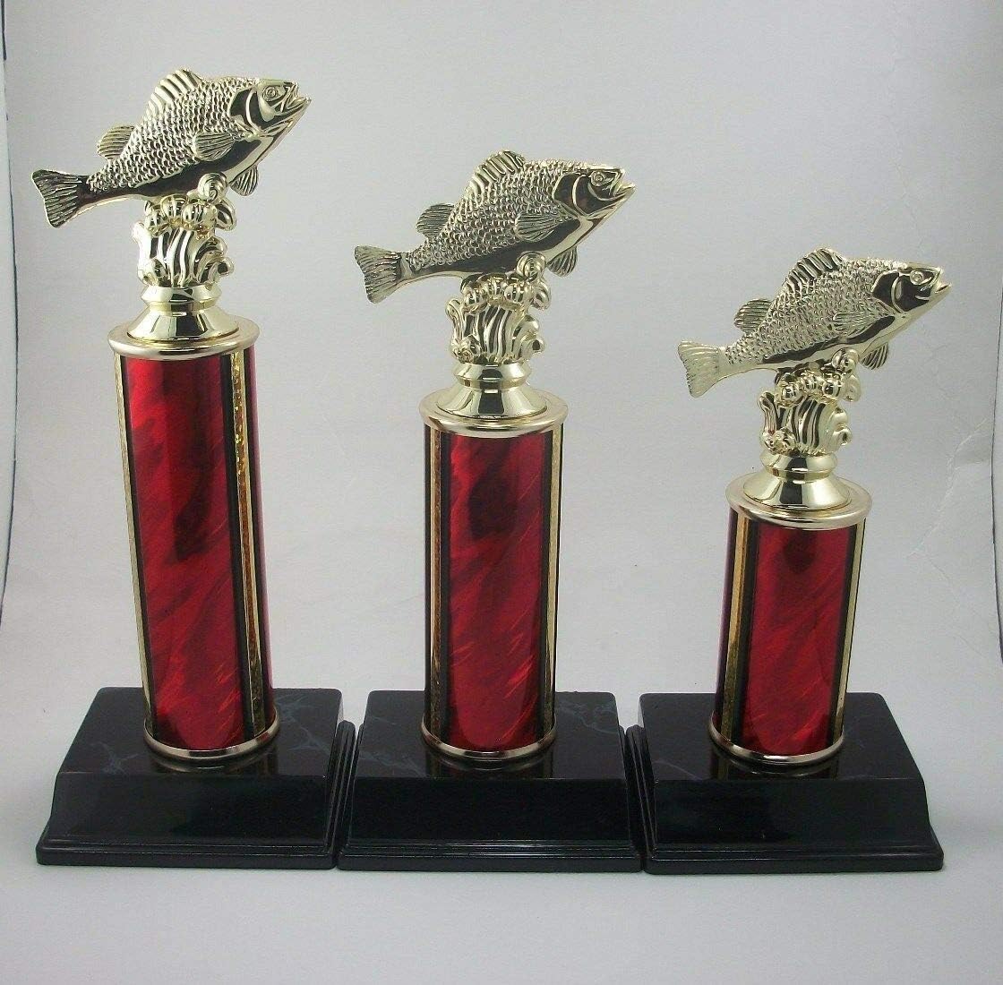 1st 2nd 3rd Place Fishing Trophies