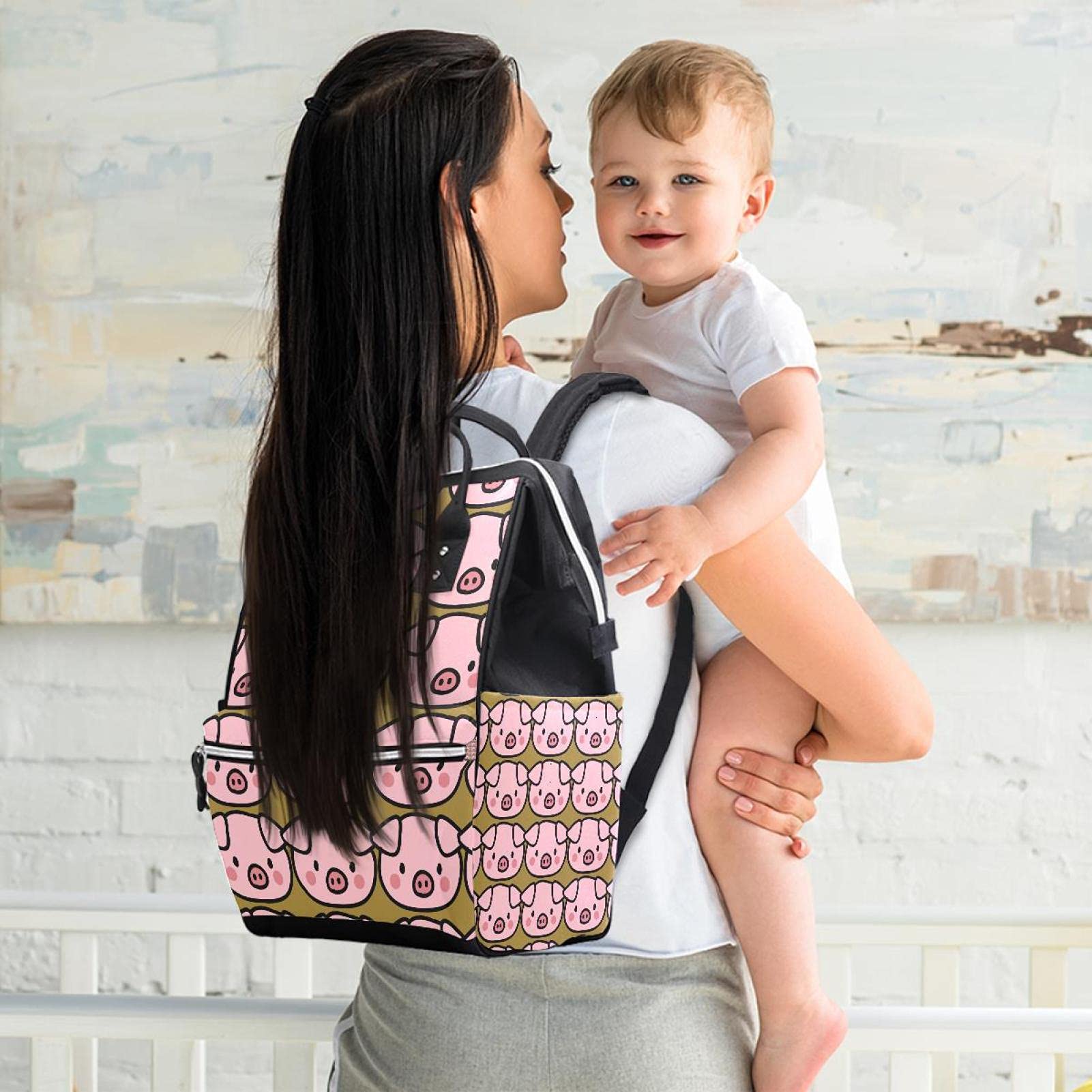 Sac à langer multifonction de grande capacité pour maman et papa - - Taille Unique